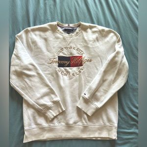 Men’s White Tommy Hilfiger Sweater - Size XL